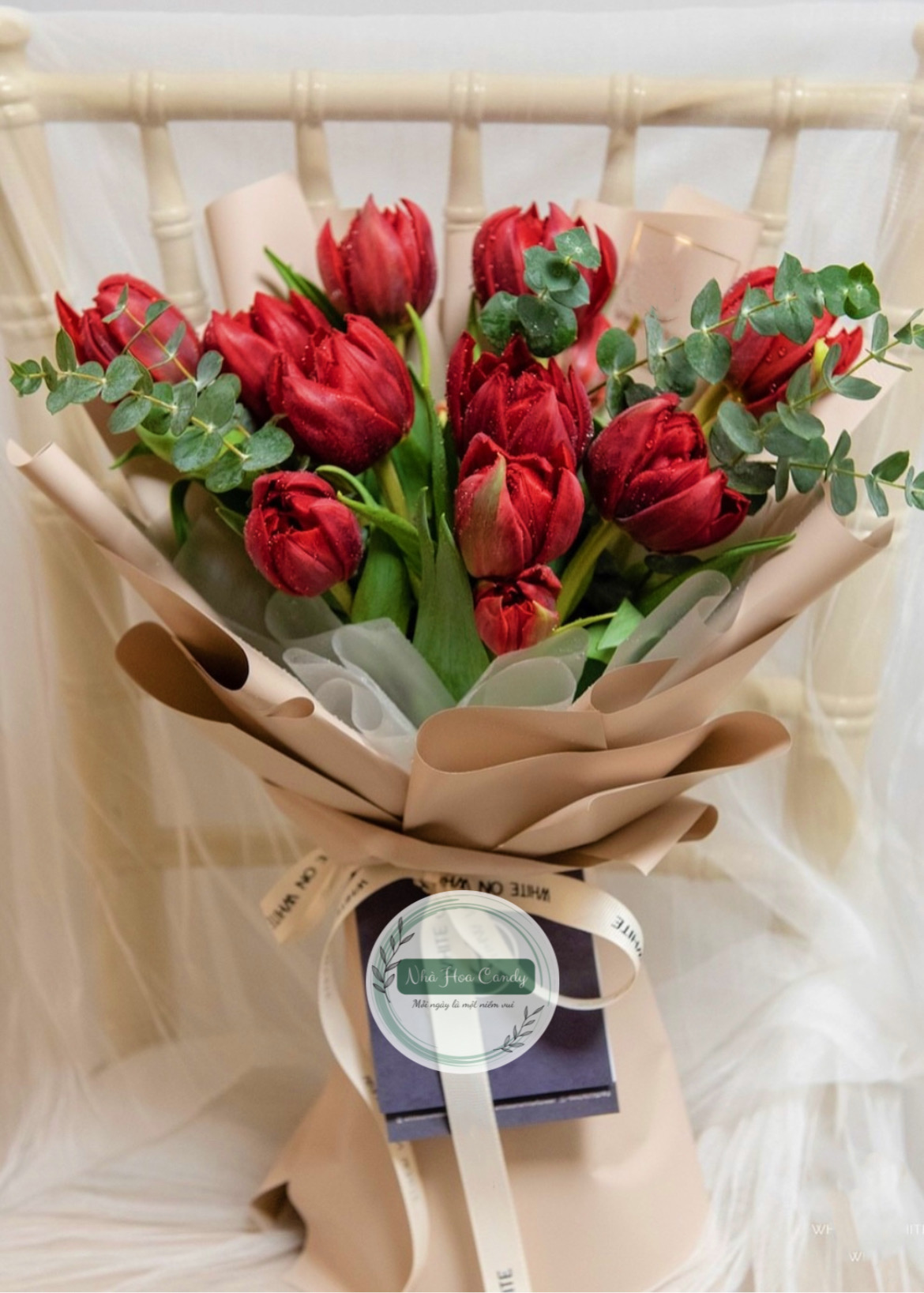 Tình ta 2 - Bó hoa tulip đỏ kép