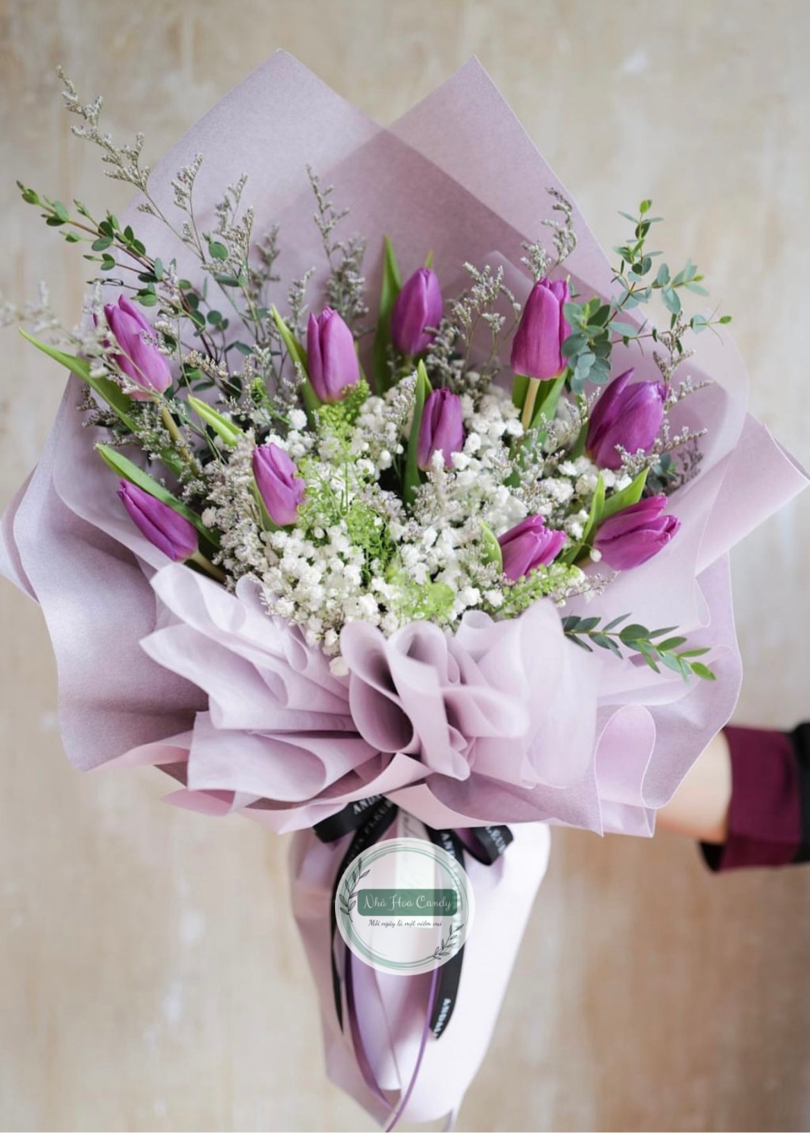 Chân Thành - Bó hoa tulip tím