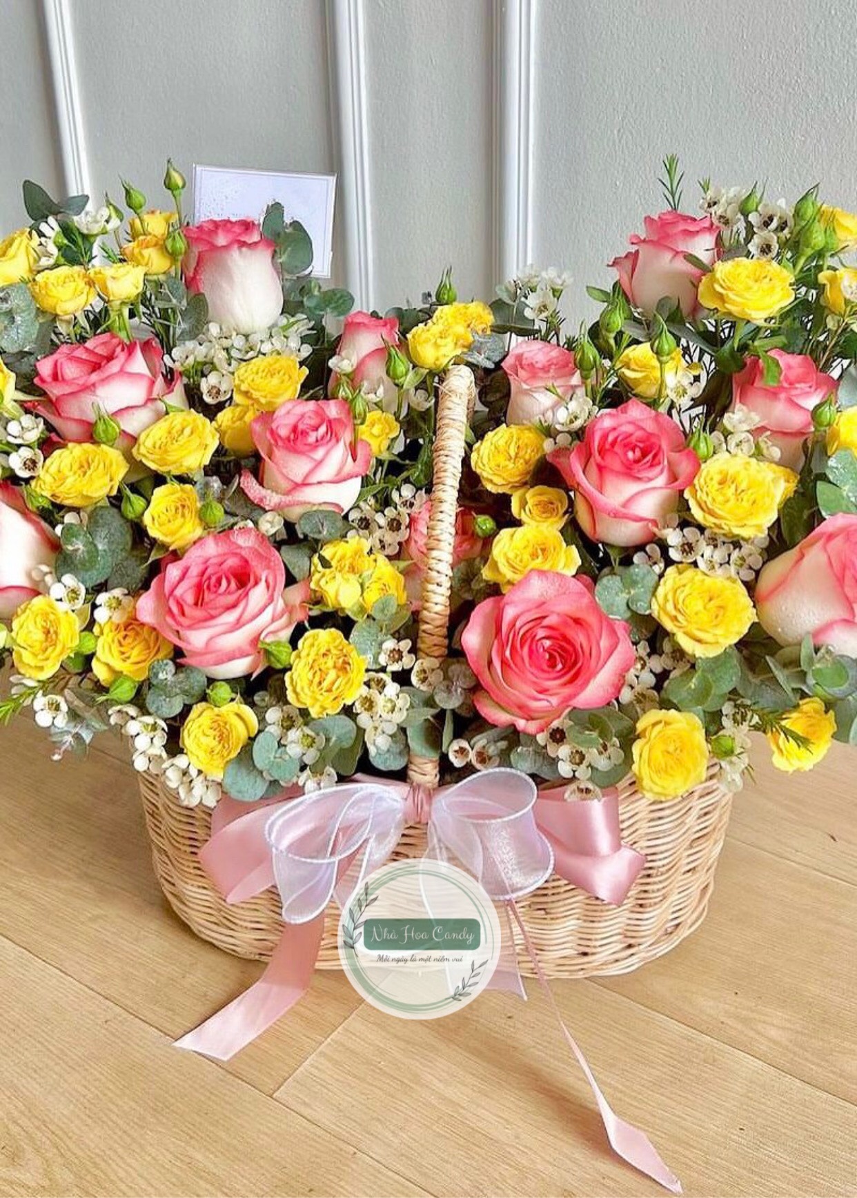 Rạng rỡ - Giỏ hoa tươi sáng