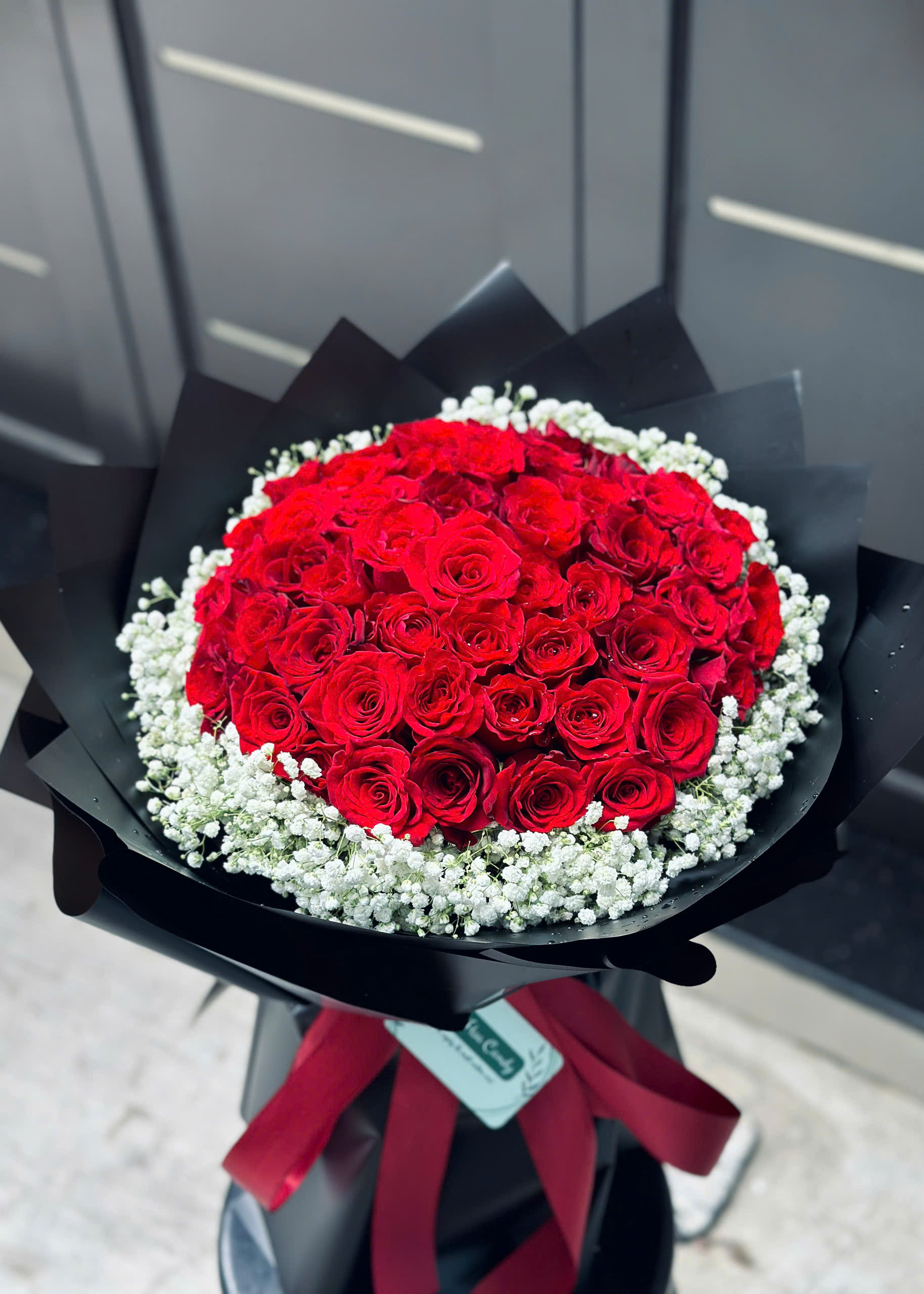 Bó hoa 50 hồng đỏ
